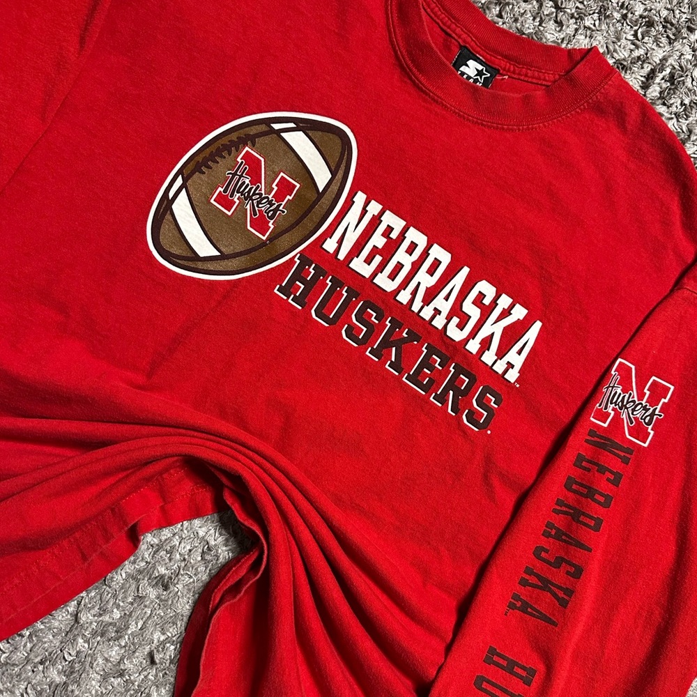 2000s STARTER Nebraska Huskers Long Sleeve Shirt